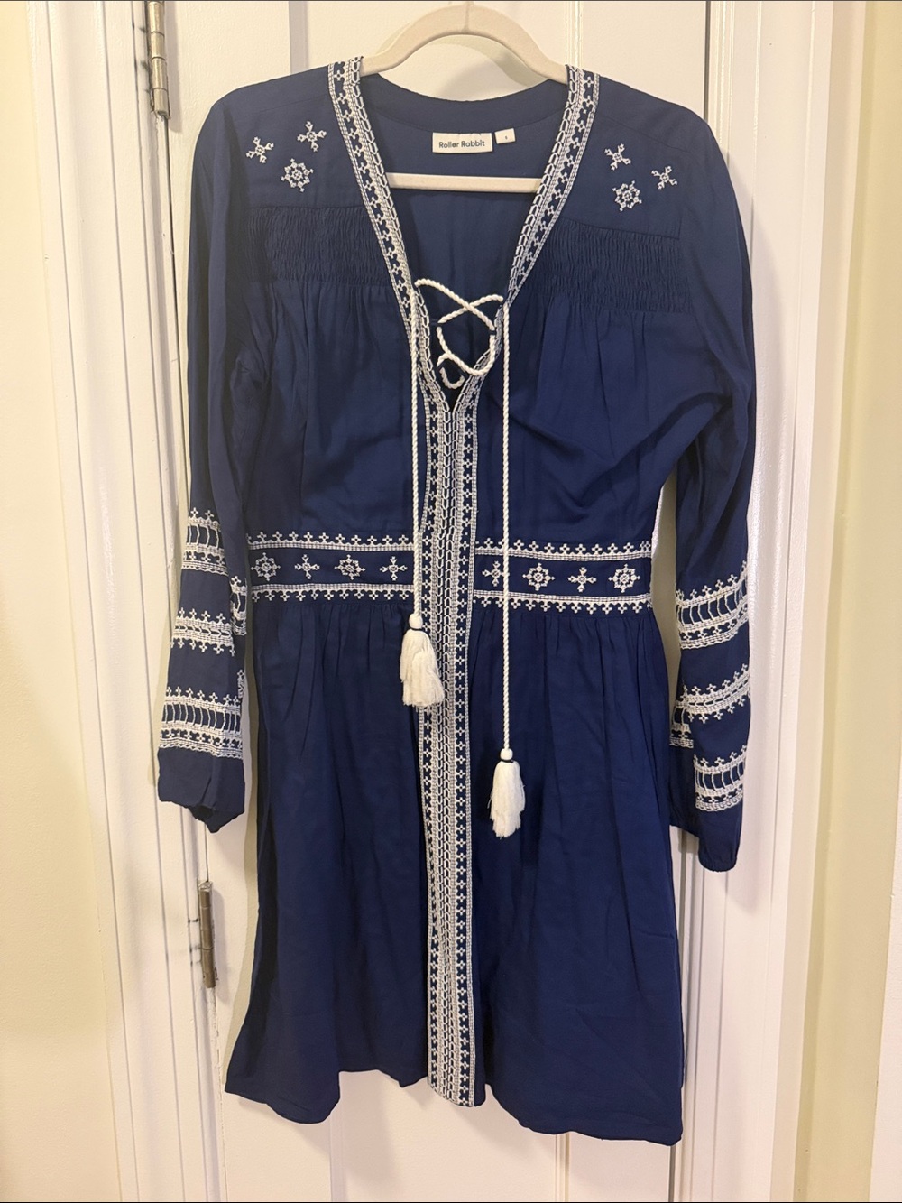 Roller Rabbit Navy Dress Size S